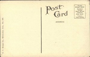 MILWAUKEE WI Goodrich Dock Whaleback Boat Landing c1910 Postcard