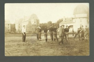 Dubuque IOWA RP 1914 FOOTBALL TEAM Game Underway Loras? University of Dubuque?