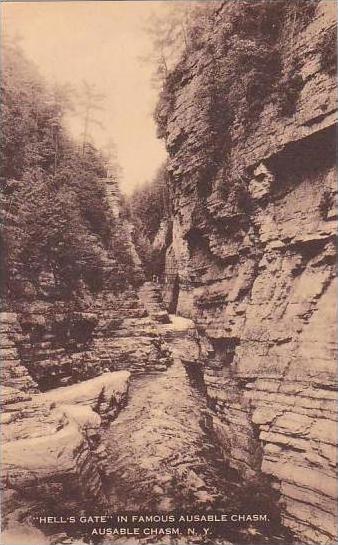 New York Ausable Chasm Hells Gate In Famous Ausable Chasm Artvue