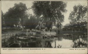 Blackwood NJ Boat Landing Lake Morgan c1910 Postcard