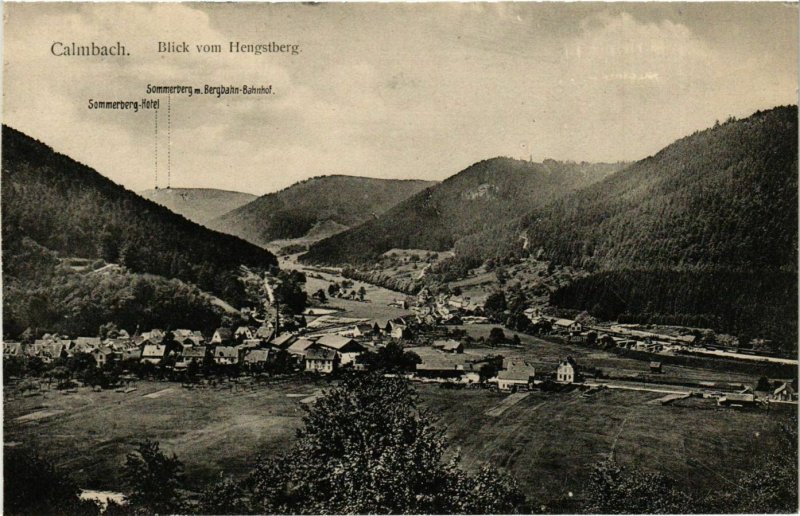 CPA AK Calmbach Blick vom Hengstberg GERMANY (1010302)