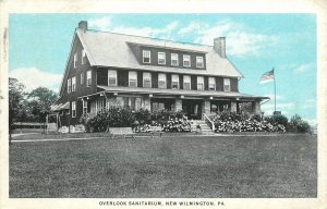 New Wilmington Pennsylvania Overlook Sanitarium Occupation 1926 Postcard 24-7545