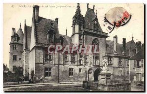 Old Postcard Bourges Facade of the Palace Jacques Coeur