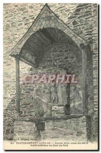 Old Postcard Chateaubriant Loire Inf Church of Saint John Bere outside Altar ...