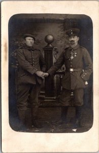 RPPC German Soldiers WWI Era Vintage Postcard T49