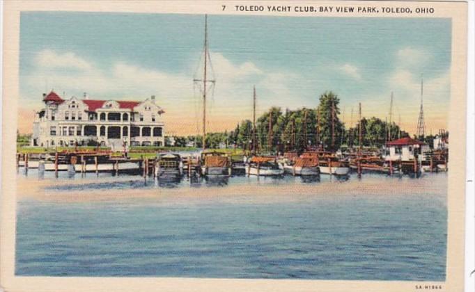 Ohio Toledo Yacht Club Bay View Park Curteich