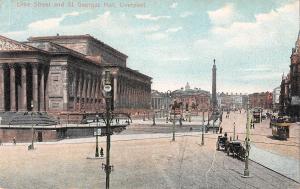 uk16510 lime street ans st georges hall liverpool real photo uk