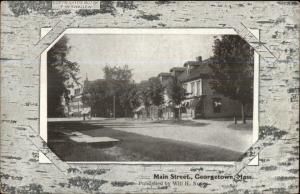 Georgetown MA Main Street c1910 Postcard