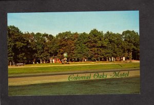 DE Colonial Oaks Motel nr Rehoboth Beach Delaware Postcard