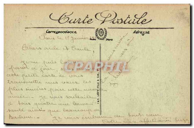 Paris Old Postcard Place Clichy