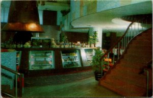 Postcard TX Dallas Vick's Continental Restaurant Food Display 1950s S48