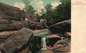 Vintage Postcard 1909 The Falls Sand Creek Wyoming WY Litho-Chrome