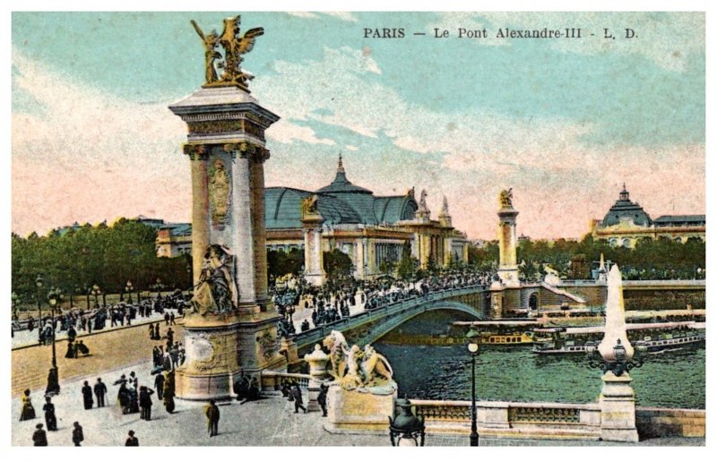 France  Paris ,  Le Pont Alexandre III