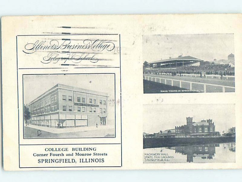 Pre-Chrome COLLEGE SCENE Springfield Illinois IL AG7772