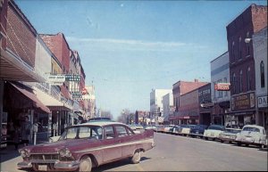 Dickson Tennessee TN Classic 1950s Cars Parking Meter Coca Cola Postcard