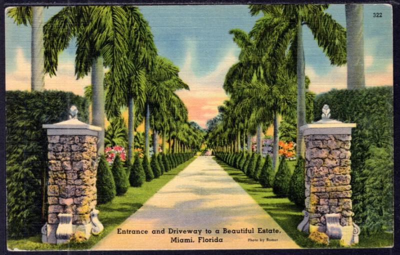 Entrance to an Estate,Miami,FL