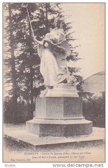 Statue De Jeanne d'Arc, Offerte Par l'Etat, Domremy (Muese), France, 1900-1901s