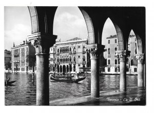 Italy Venice Ca d' Oro Golden House Gondola Palace 4X6 Glossy RPPC Postcard