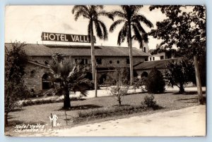 Ciudad Valles San Luis Potosi Mexico Postcard Hotel Valles c1940's RPPC Photo