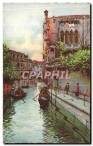 Old Postcard Rio delle Venezia Maravegie
