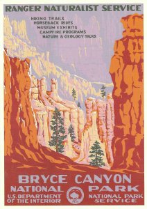 Bryce Canyon National Park WPA Poster Artists Doug Keen and Brian Maebius 4 by 6