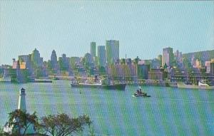 Canada Montreal View Of Harbour & Skyline From St Helen's Island