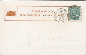 Public Library Smith Falls ON Ontario c1905 Postcard F42