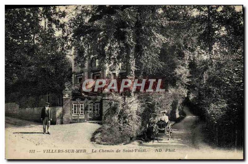 Old Postcard Villers Sur Mer The Way of Saint Vaast