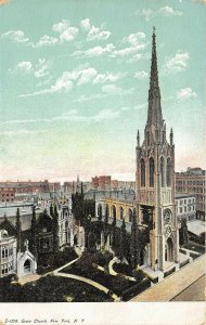 New York NY c1905 Postcard Grace Church