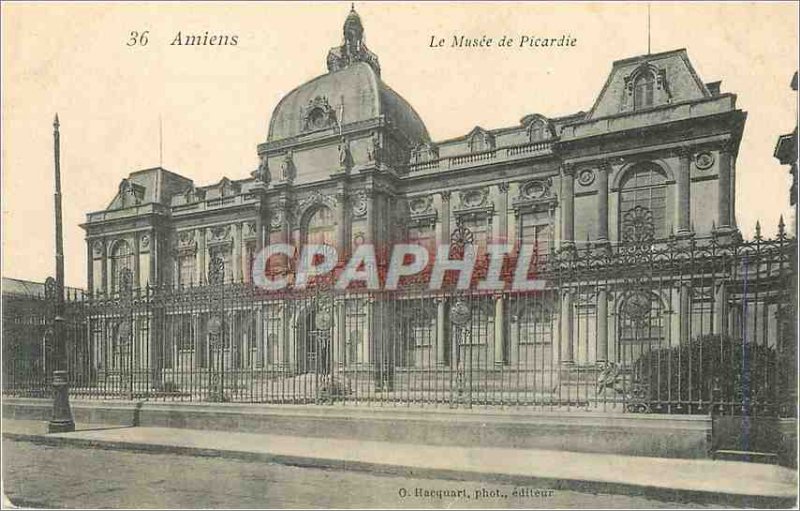 Old Postcard The Museum of Amiens Picardie