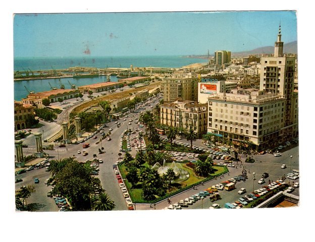 Plaza de Queipo de Liano, Malaga (Costa del Sol), Spain, Used 1977 Meter Cancel