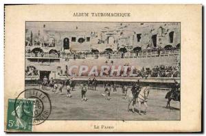 Old Postcard Bullfight Bullfight Paseo