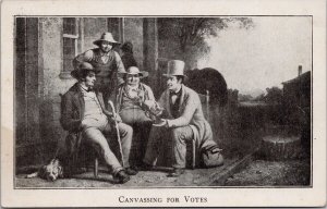 Canvassing Votes W. Swetland Republican Politician Potter County PA Postcard H31