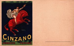 Leonetto Cappiello Cinzano Vermouth Torino Vintage Postcard C343