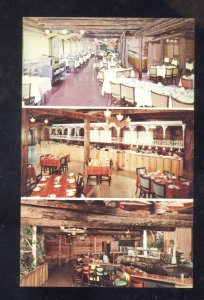 BLOOMINGTON ILLINOIS SINORAK RESTAURANT INTERIOR ADVERTISING POSTCARD ILL.