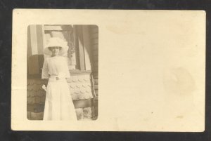 RPPC SEDALIA MISSOURI 1911 PRETTY WOMAN JESSIE WILSON REAL PHOTO POSTCARD