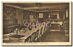 Old Postcard Aubure Sanatorium Bethel Dining Room Piano