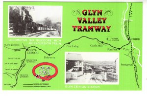 Glyn Ceiriog Station, Glyn Valley Tramway Map, Train