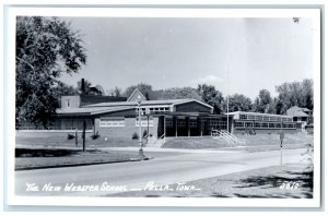 c1940's The New Webster School Pella Iowa IA RPPC Photo UnpostedVintage Postcard