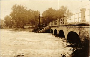 PC CPA US, OHIO, SPRINGFIELD, BRIDGE, WASTE WEIR, REAL PHOTO POSTCARD (b6395)