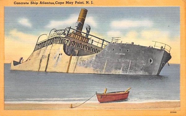 Concrete Ship Atlantus in Cape May Point , New Jersey