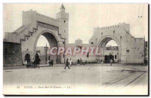 Tunisia Tunis Old Postcard Bab el Khadro