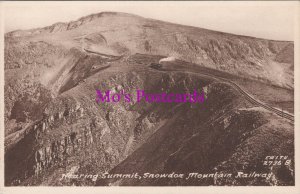 Wales Postcard - Snowdon Mountain Railway, Nearing The Summit  RS37886