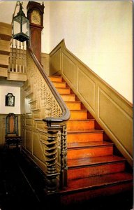 Massachusetts Salem Maritime Historical Park Derby House Front Hall Stairway