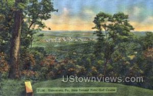 Summit Hotel Golf Course - Uniontown, Pennsylvania PA Postcard