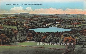 View from Zbaren Farm - Kenoza Lake, New York NY Postcard