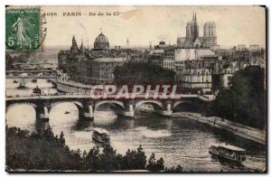 Old Postcard Paris Ile de la Cite