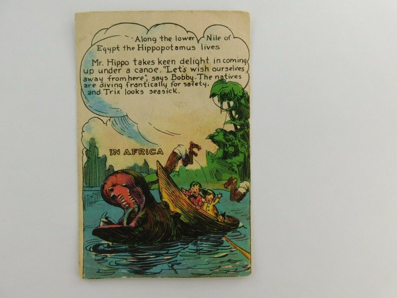 Nile River Hippopotamus Dotty Bob Trix Cards Bread Vintage Victorian Trade Card