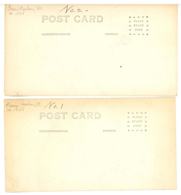VT - Basin Harbor, Lake Champlain Panorama ca 1925 RPPC  *See Details*