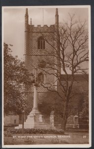 Berkshire Postcard - St Mary The Virgin Church, Reading   RS6374